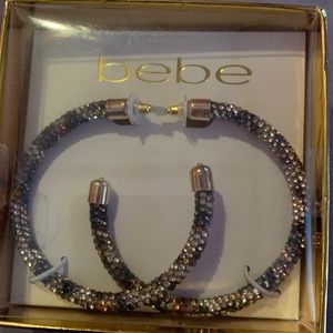 Bebe Hoop Earrings